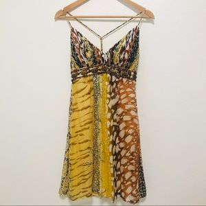NWOT Vintage Sue Wong Dress Silk Leopard Print